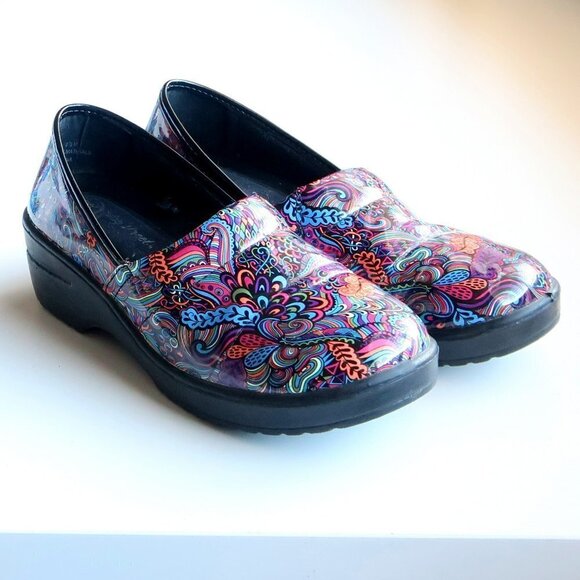 Easy Street Laurie Multicolor Round Toe Clogs Slip-on Shoes Size 8.5 - Picture 1 of 16